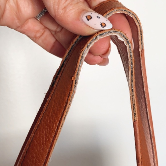 G.H. Bass & co Tan and pink interior Tote Purse - Picture 7 of 9